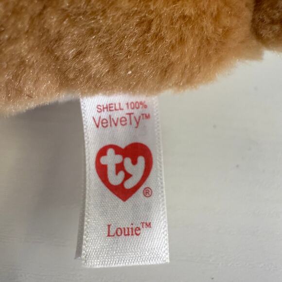 TY Beanie Boo Louie Lion 6” VelveTy Plush EUC - Picture 5 of 5